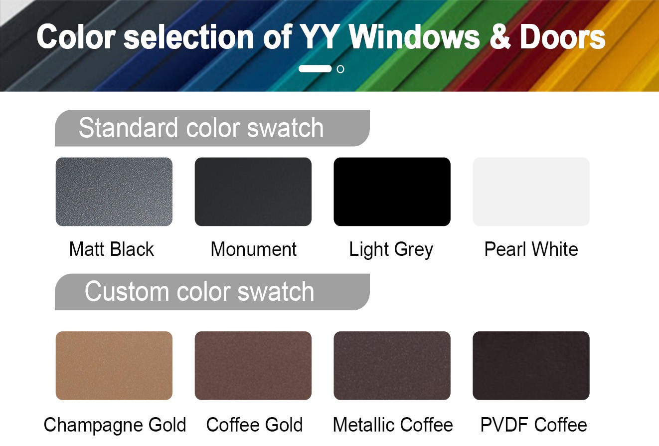Hinged Aluminum Doors color Hinged Aluminum Doors color